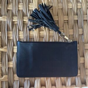 Dylan Kain Black Leather Key Holder with Tassel